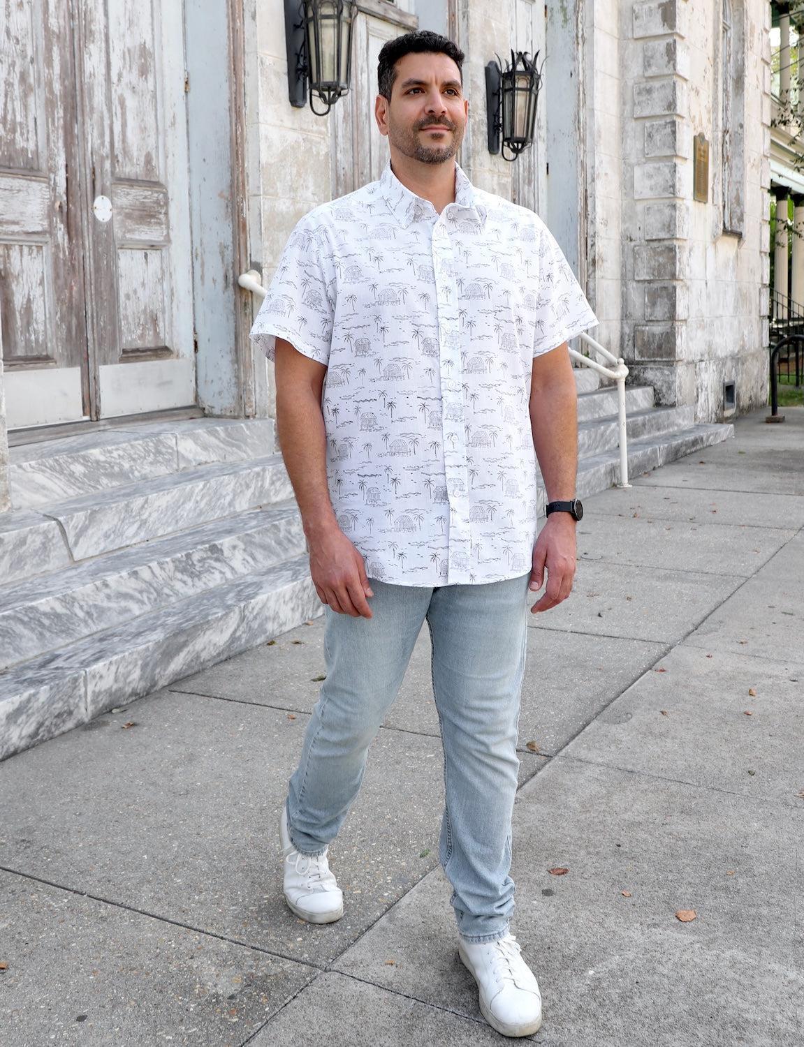 Bayou Cottage Organic Cotton Men's Button Down Shirt
