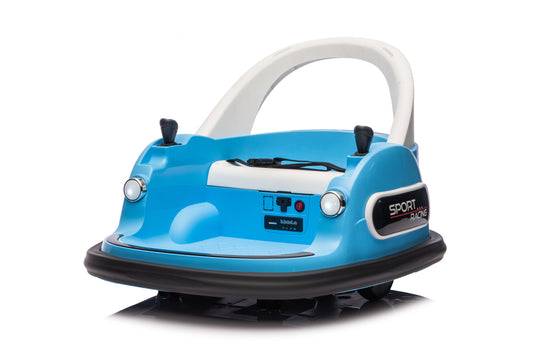 12V ride on bumper car for kids,electric car for kids,1.5-5 Years Old,W/Remote Control, LED Lights, Bluetooth & 360 Degree Spin, Vehicle body with anti-collision padding Five-point Safety Belt,2wd