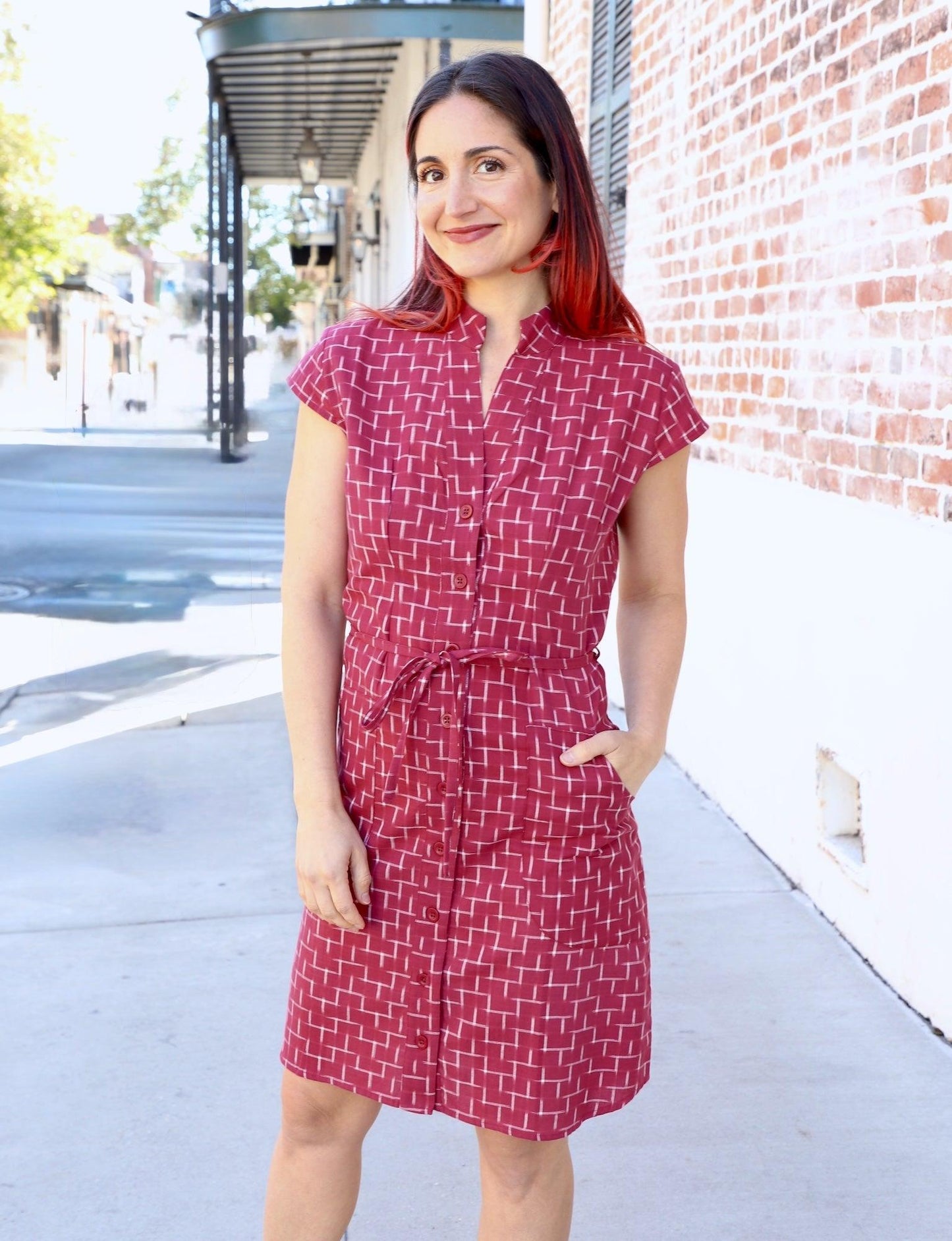 Be My Valentine Organic Cotton Button Dress