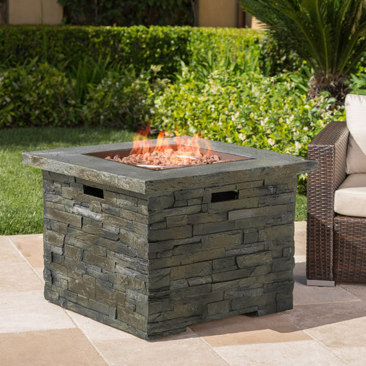 35' SQUARE MGO FIRE PIT - 40000 BTU.
