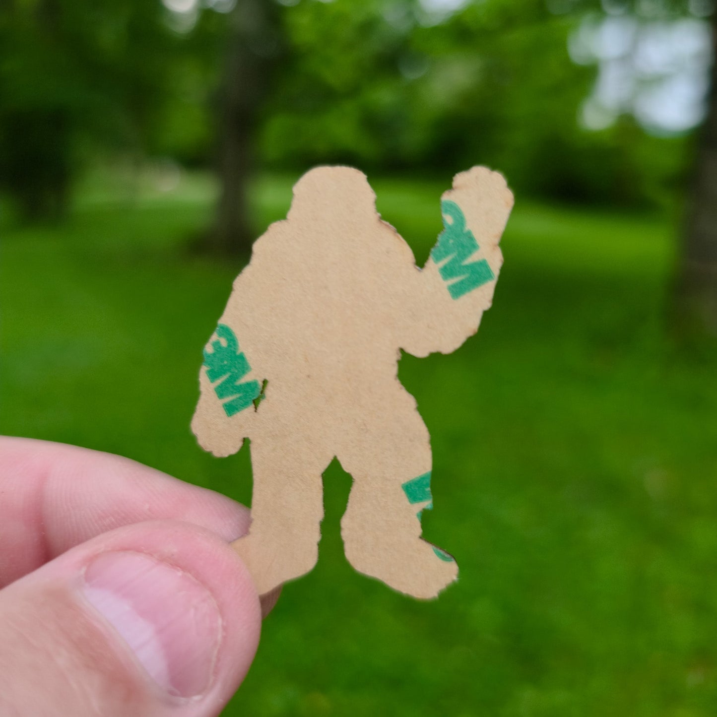 Wood Sticker | Bigfoot Sasquatch | Cedar Paduk Cherry Maple Hickory