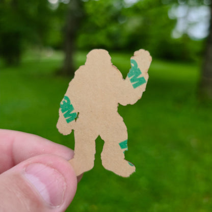Wood Sticker | Bigfoot Sasquatch | Cedar Paduk Cherry Maple Hickory