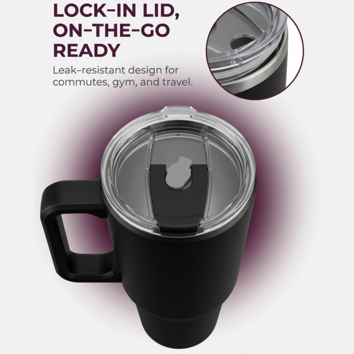 Steel (21oz) Promo 180W Insulated Portable Blender