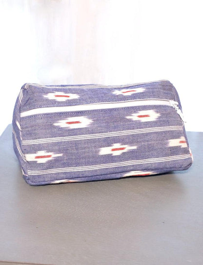 Blue Ikat Toiletry Bag