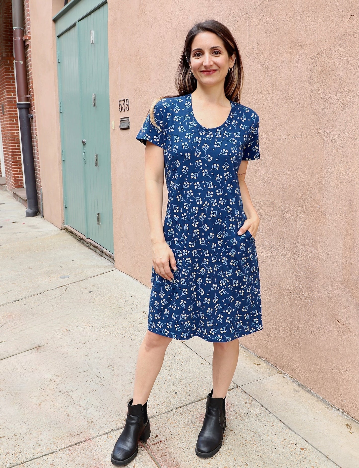 Blue Meadow Organic Dress