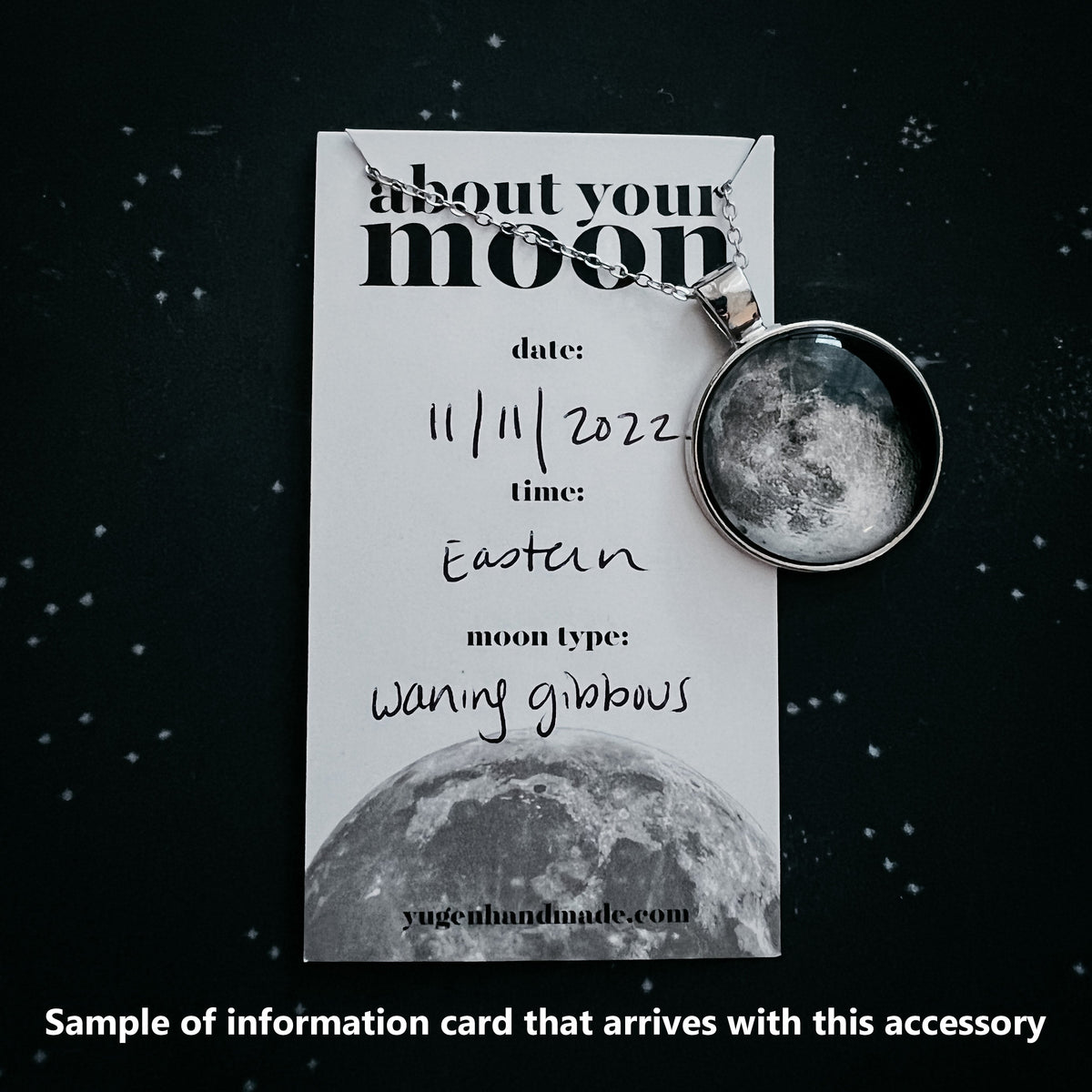 My Moon Custom Lunar Phase Pocket Watch Necklace