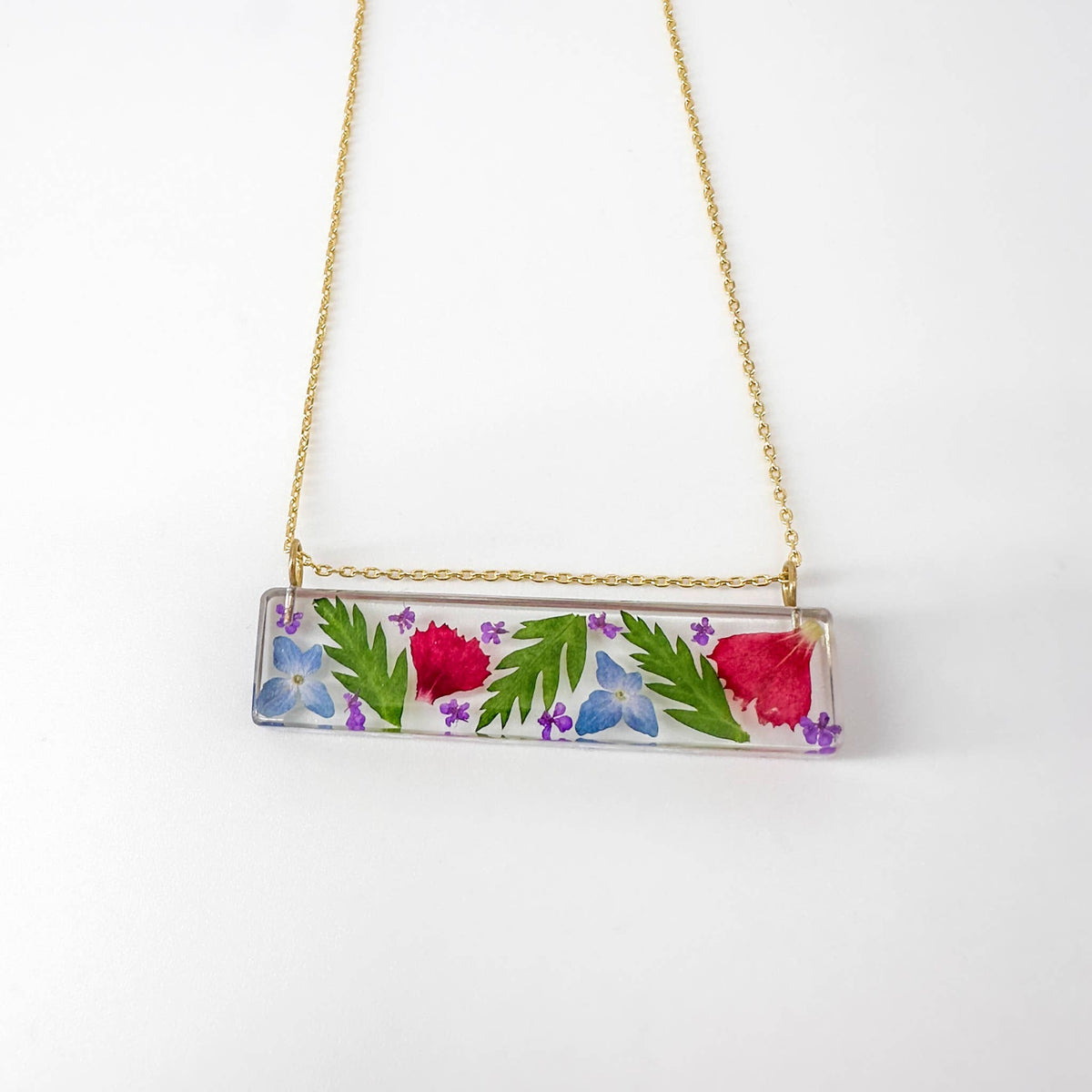 Mother-Daughter Botanical Flower Pendant