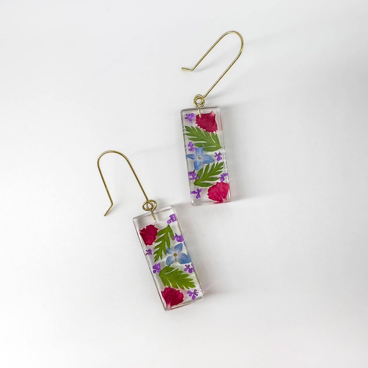 Botanical Mini Flower Dangle Earrings