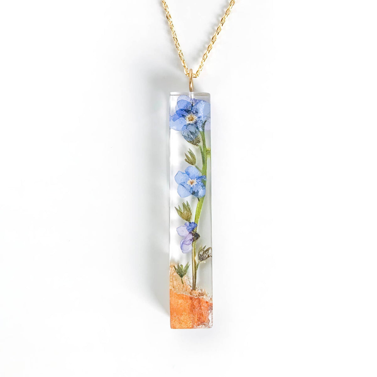 Forget-Me-Not Remembrance Necklace