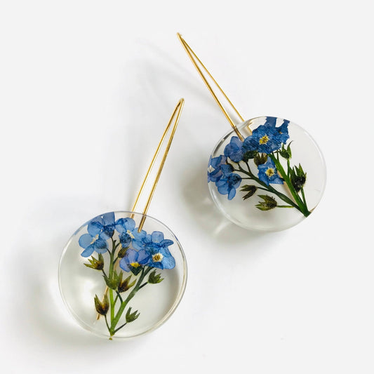 Forget-Me-Not Remembrance Earrings