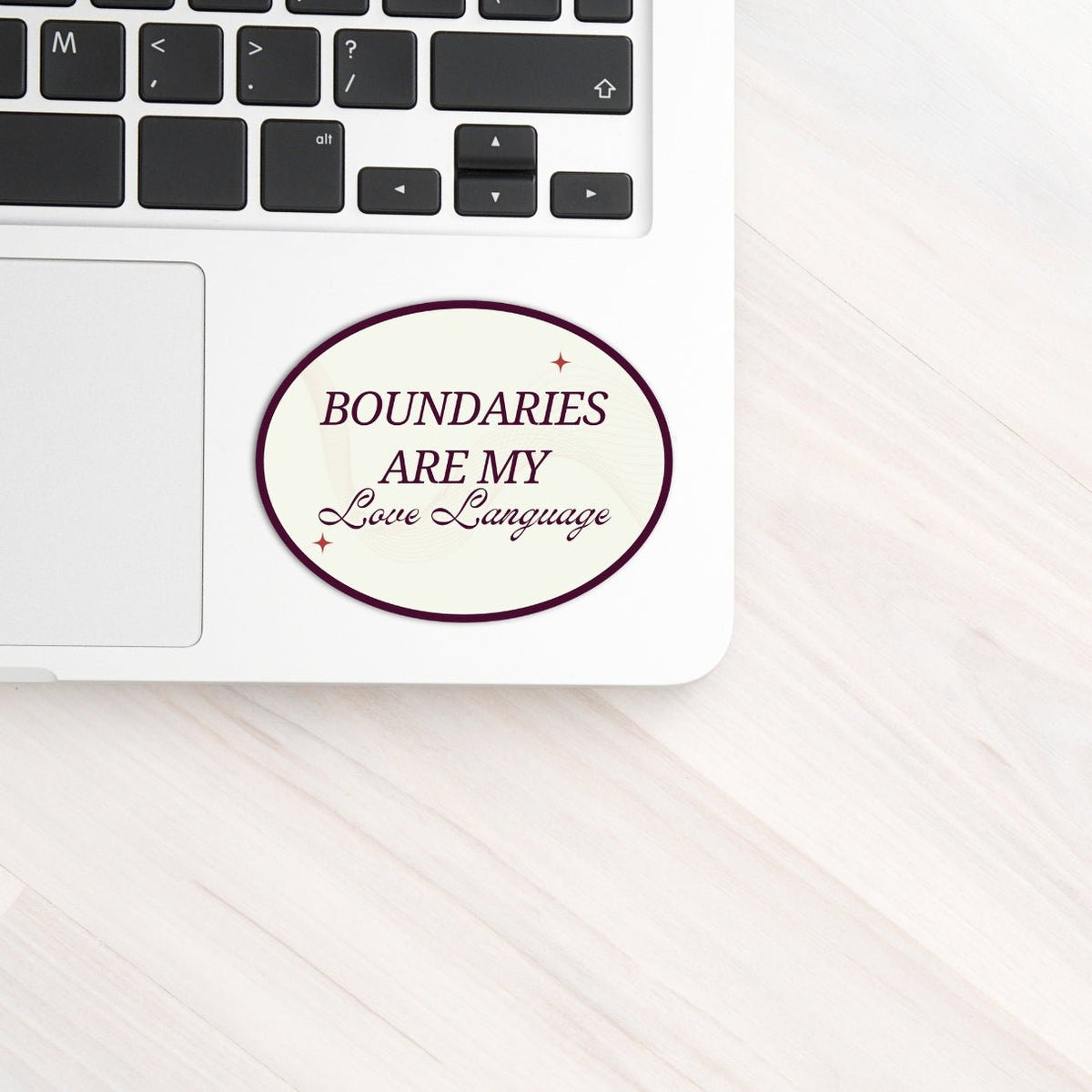 Boundaries Are My Love Language Sticker - Oval