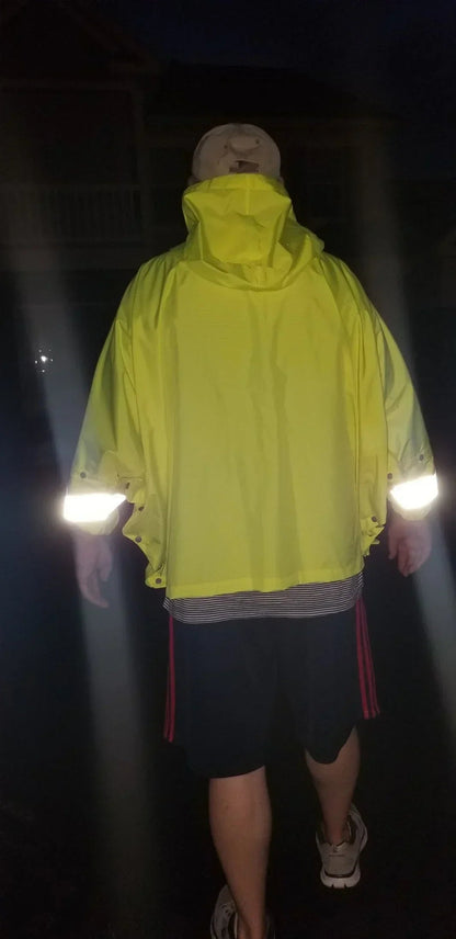 Brella® Blue Unisex Rain Jacket Reflective Strips | All-Weather Protection