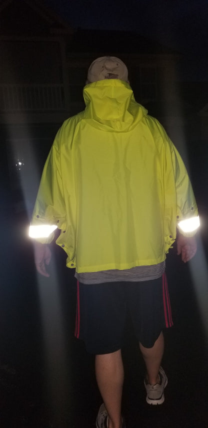 Brella® Orange Unisex Rain Jacket Reflective Strips | All-Weather Protection