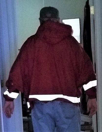 Brella® Orange Unisex Rain Jacket Reflective Strips | All-Weather Protection