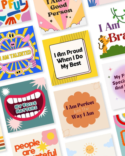 Building Blocks Kids Affirmation Card Deck for Building Confidence and Emotional Skills