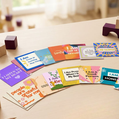 Building Blocks Kids Affirmation Card Deck for Building Confidence and Emotional Skills