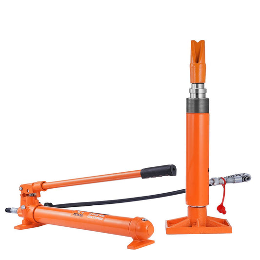 20 Ton Porta Power Kit, Portable Hydraulic Jack with 4.6 ft/1.4 m Oil Hose, Car Frame Repair Tool with Storage Case for Automotive, Heavy Equipment, Mechanic (44000 LBS)