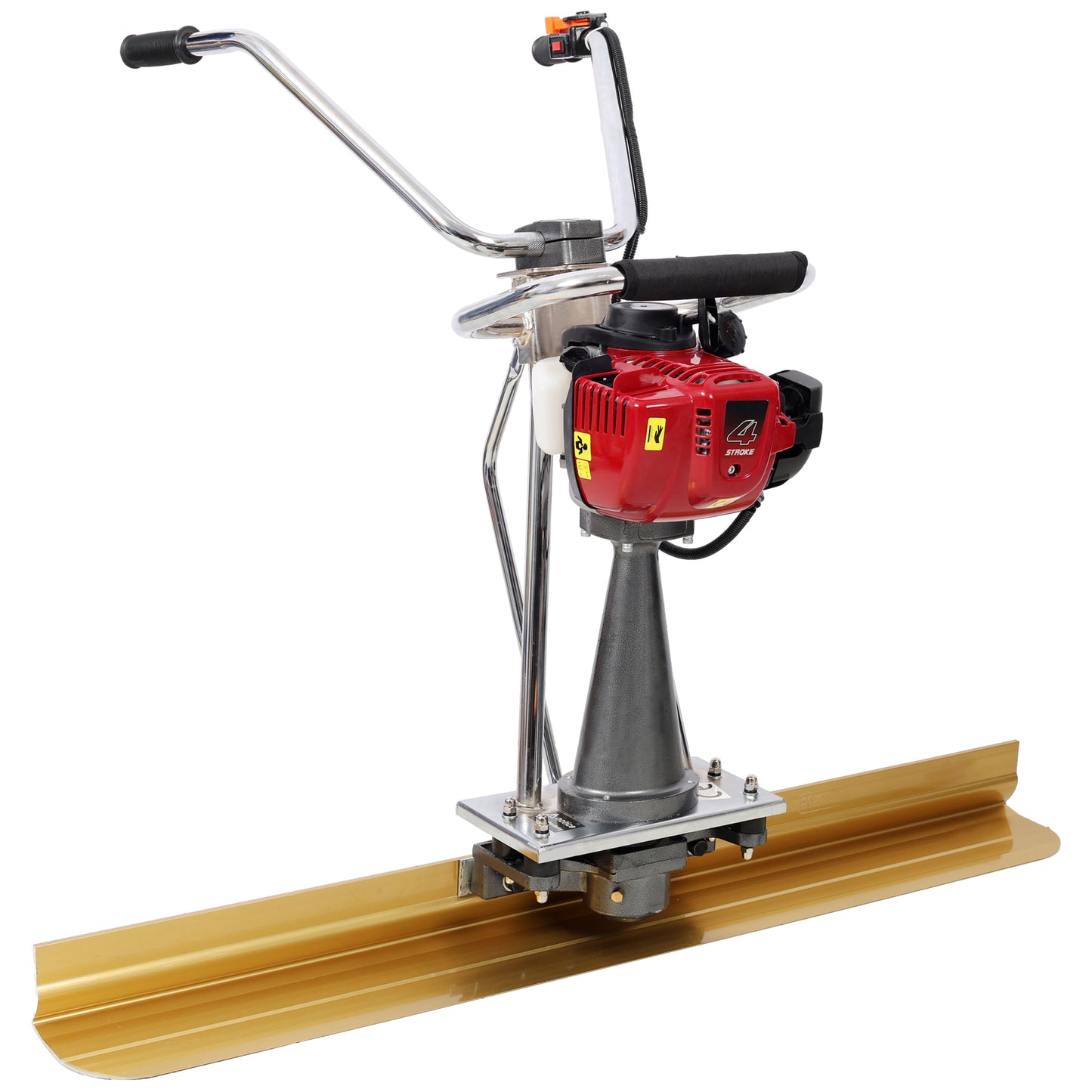 38cc 4 Stroke Gas Concrete Power Screed Cement Finishing Vibrating Motor Concrete Surface Smoother Finisher Screed With 4FT Screed