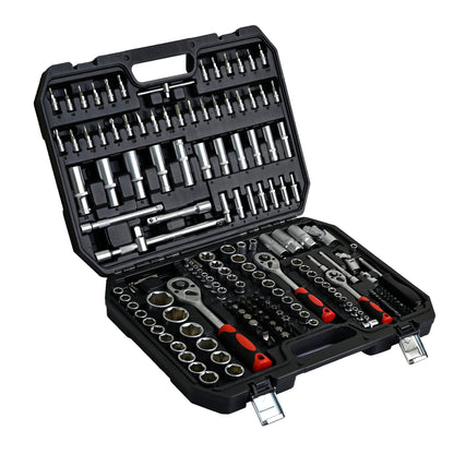 Tool Set - Socket and Ratchet Wrench Toolbox, 171PCs Toolbox, Universal Home Car Repair Tool Set for Men, Homeowners, DIY Enthusiasts, and Mechanics