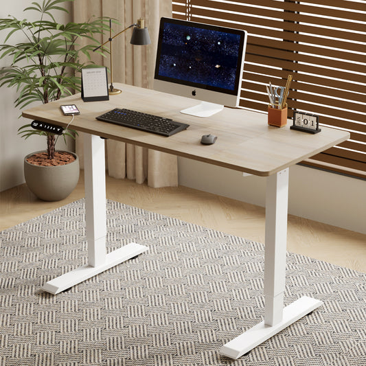 Electric Standing Desk Height Adjustable Desk for Home and Office Computer Table Gaming Desk Modern Luxiury Table 55'   Lift-up Desk