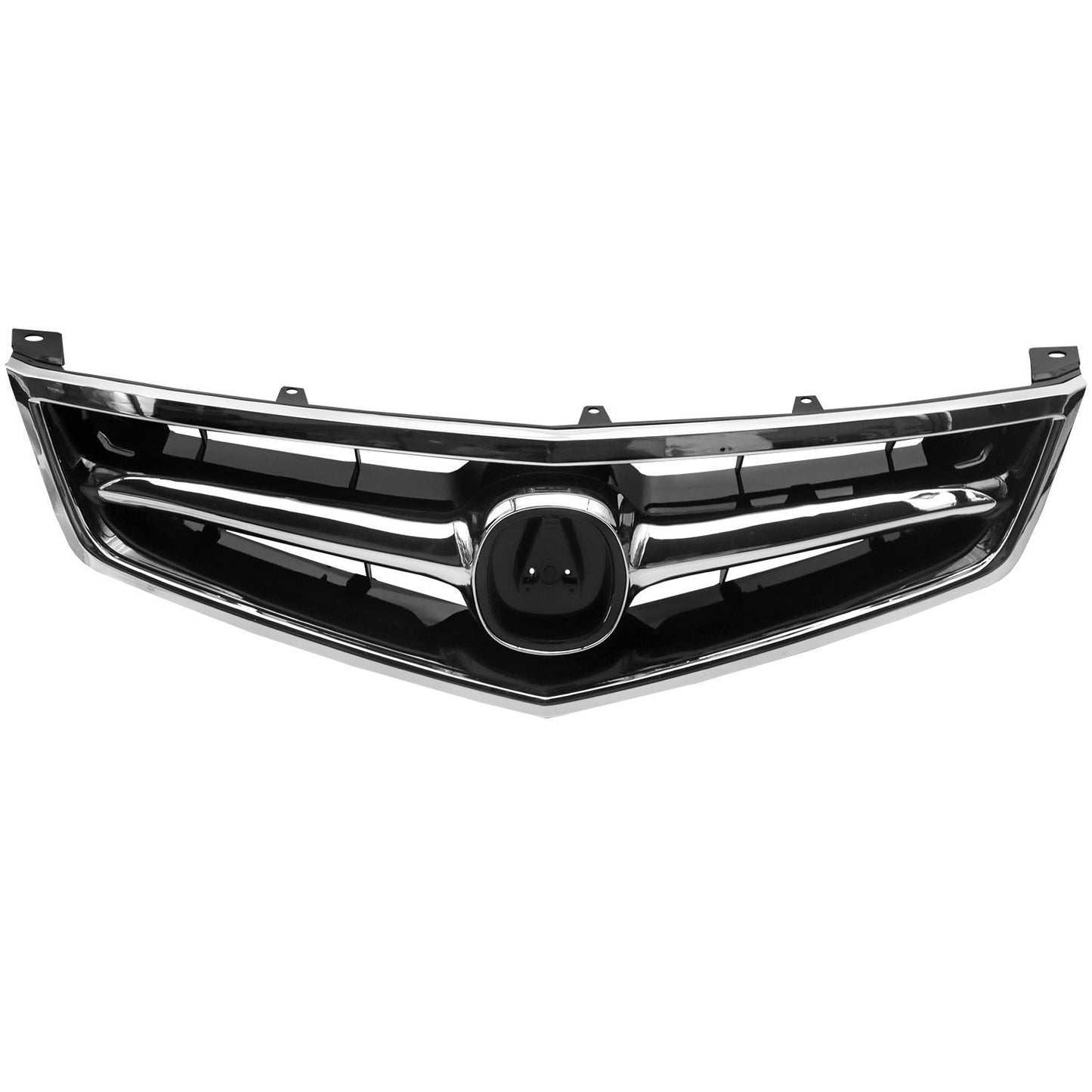 For 2006 2007 2008 Acura TSX Front Bumper Grille Grill W/Chrome Molding 4DR