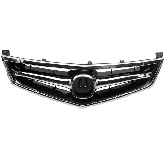 For 2006 2007 2008 Acura TSX Front Bumper Grille Grill W/Chrome Molding 4DR