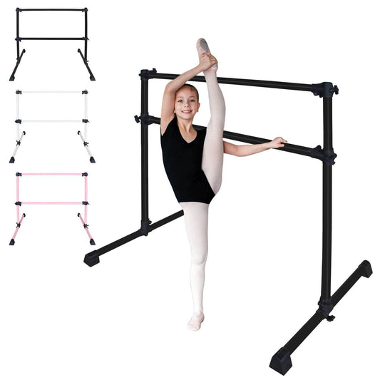 4FT Black Ballet Barre With Adjustable Range Of 6.7-46 Inches For Dance Practice
