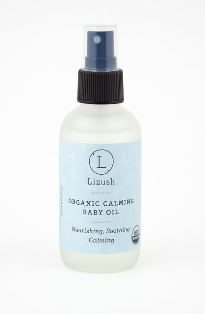 USDA Organic Calming Baby Oil – Natural Baby Skincare