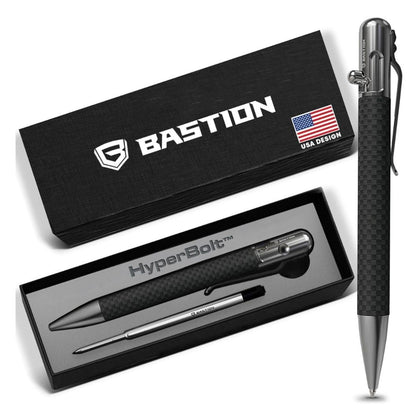 Carbon Fiber and Stainless Steel - Bolt Action Pen by Bastion®
