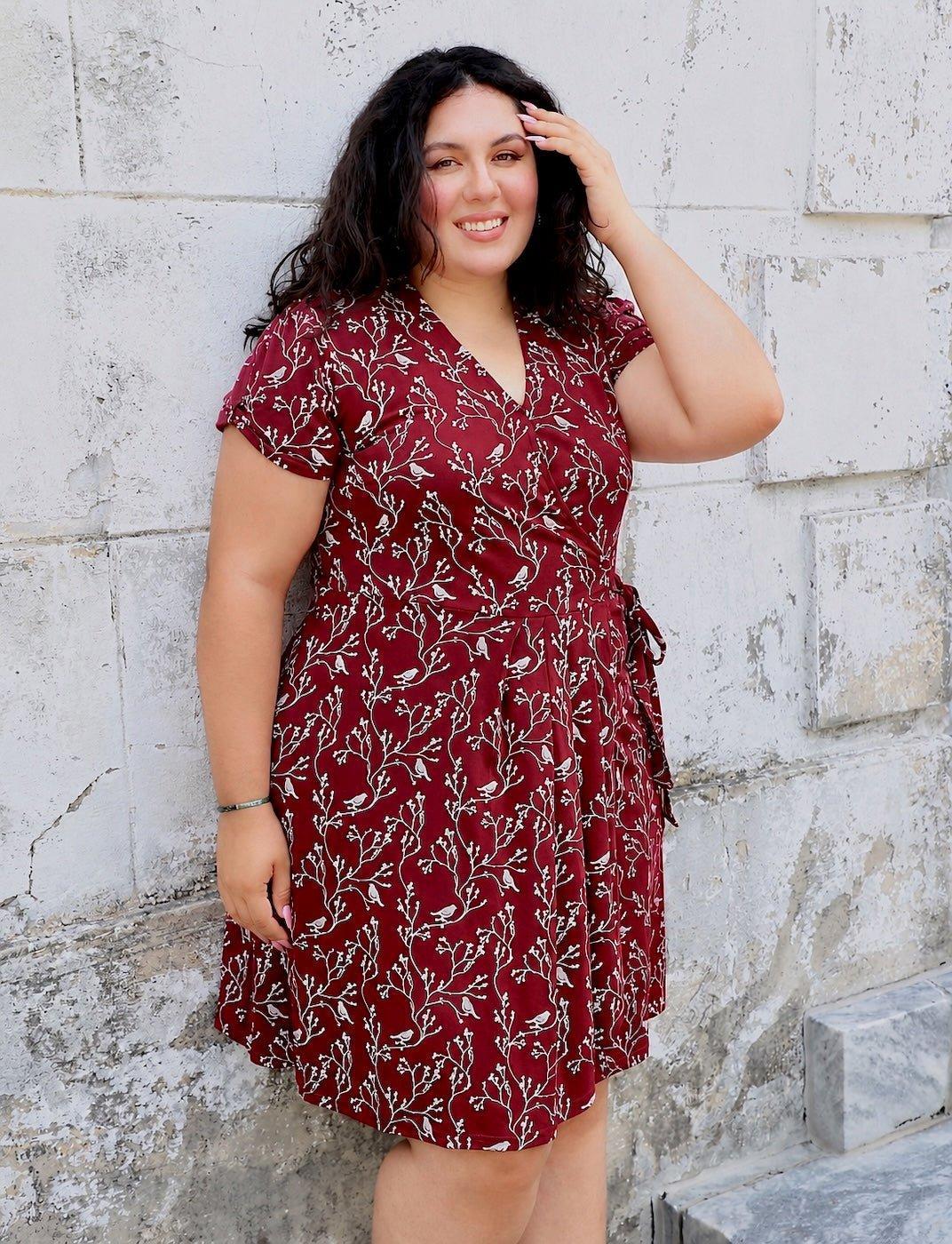 Cardinal Organic Wrap Dress