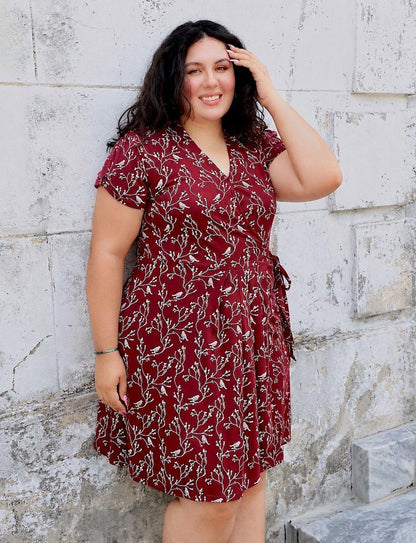Cardinal Organic Wrap Dress