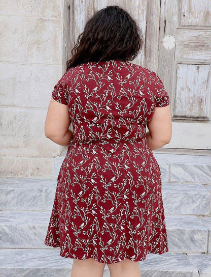 Cardinal Organic Wrap Dress