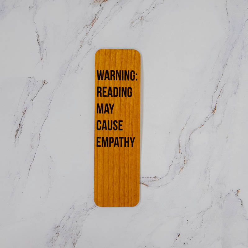 Wooden Bookmark | Reading Causes Empathy