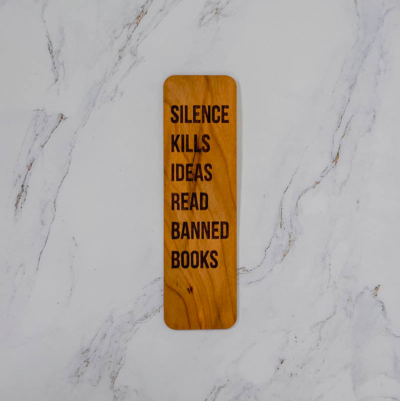 Wooden Bookmark | Silence Kills - Bold