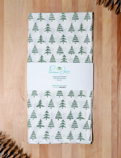 Christmas Tree Cotton Tea Towel