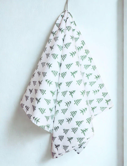Christmas Tree Cotton Tea Towel