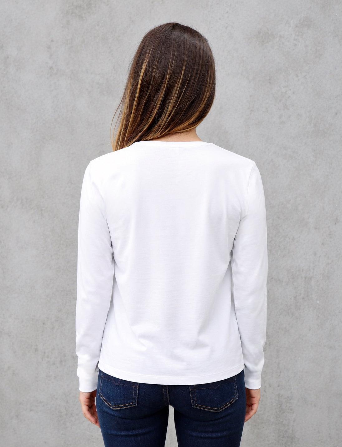 Classic White Long Sleeve Organic Tee