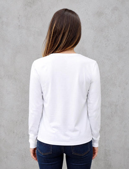 Classic White Long Sleeve Organic Tee