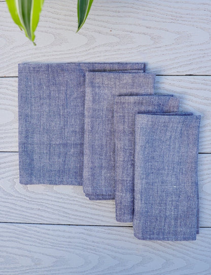 Cloth Napkins- Chambray - Set of 4