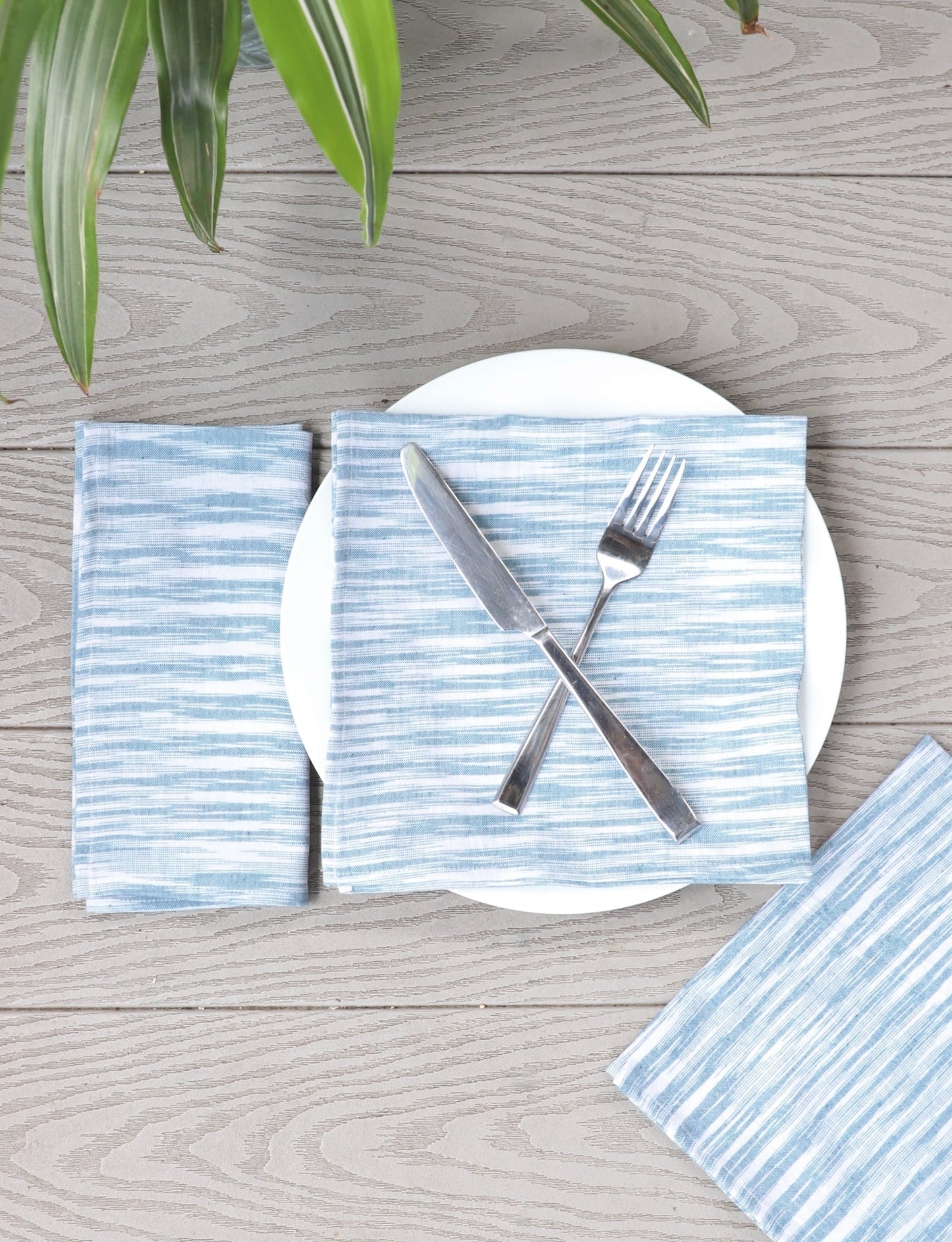 Cloth Napkins- Light Blue - Set of 4