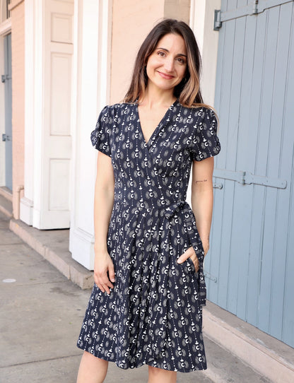 Crescent Moon Organic Wrap Dress