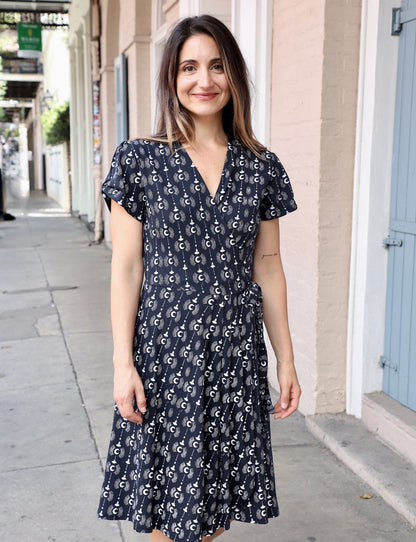 Crescent Moon Organic Wrap Dress