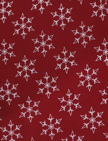 Crimson Flurry Organic Holiday Dress