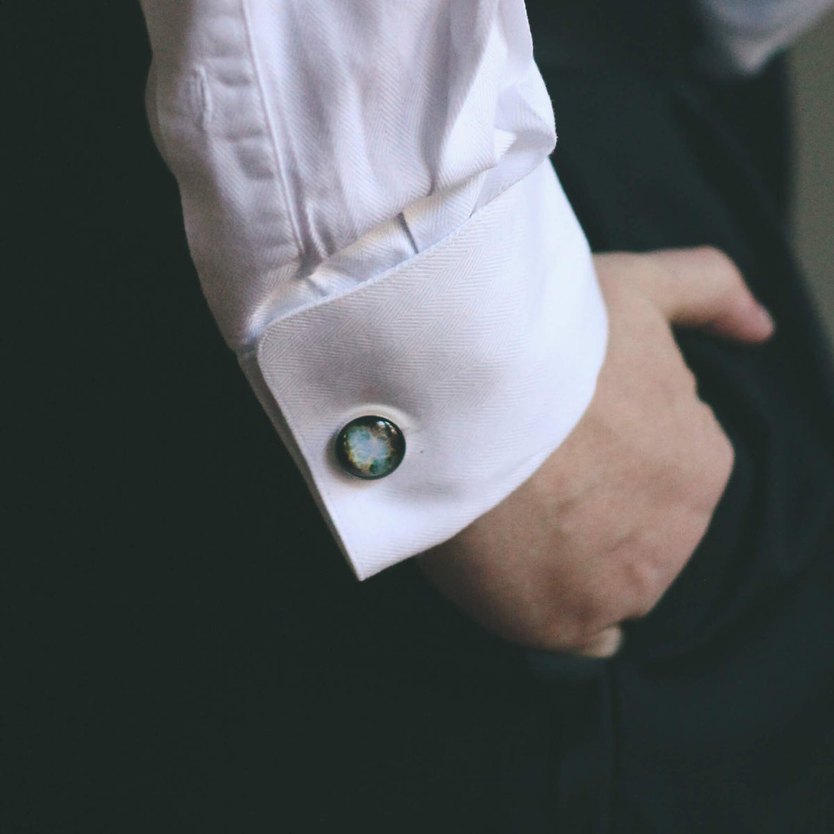 Galaxy Cufflinks - Space, Planet, Nebula, Star Accessories