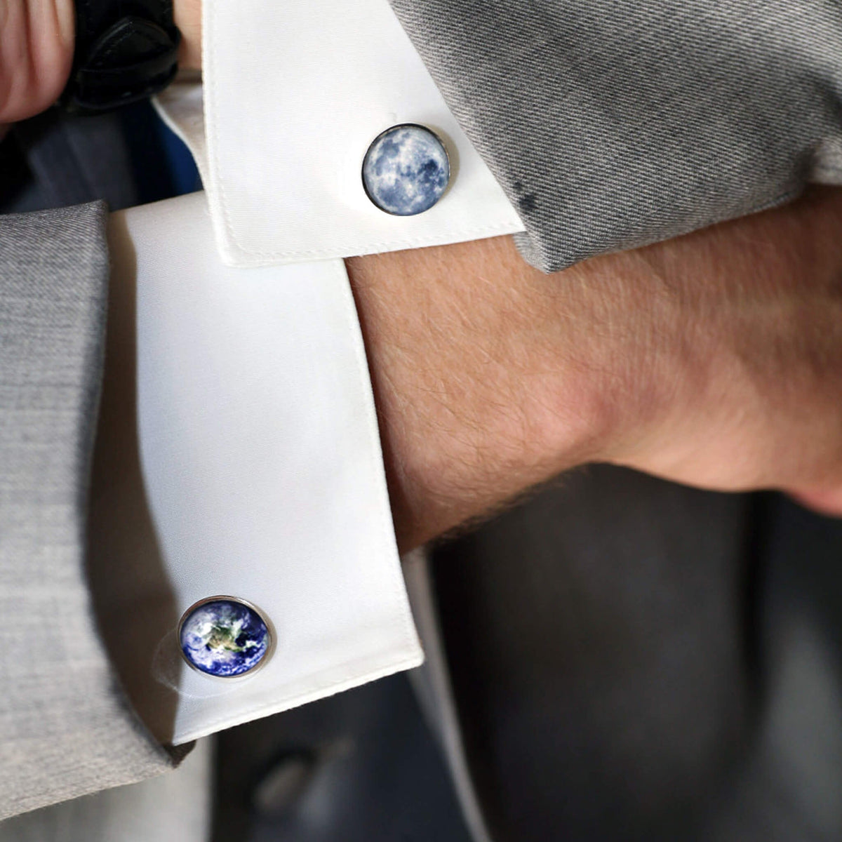 Galaxy Cufflinks - Space, Planet, Nebula, Star Accessories