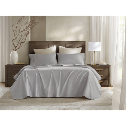 4 Pieces Queen Sateen Sheet Set,Gray