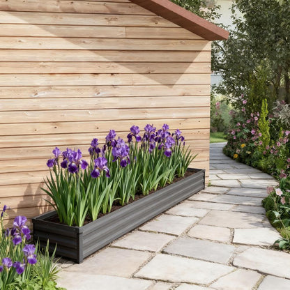 Galvanized Raised Garden Bed Kit for Flowers, Herbs and Vegetables