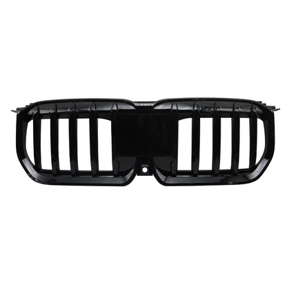 For BMW X1 U11 U12 2023-24 Glossy Black Front Bumper Kidney Grille Engine Grill