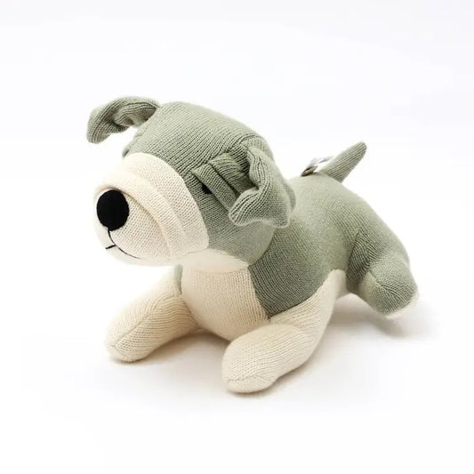 Knitted Stuffed Secer Soft Toy.