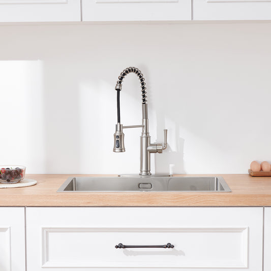 Modern Touchless Infrared Sensor Kitchen Faucet: Sleek Stainless Steel Hands-Free Design for Water-Saving & Hygienic Cooking